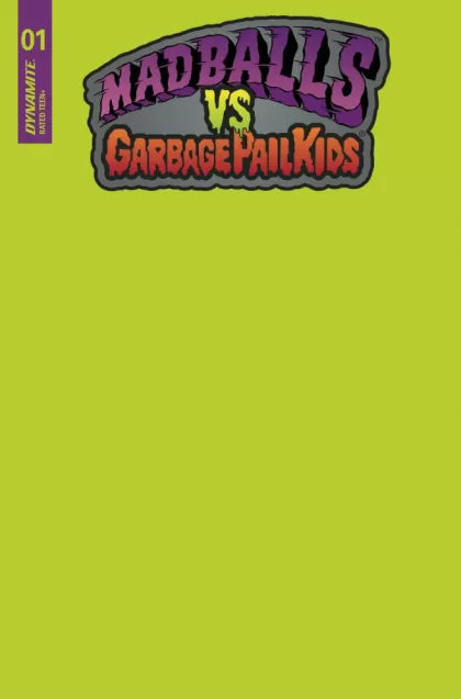 Madballs vs. Garbage Pail Kids #1 Puke Green Blank  Variant